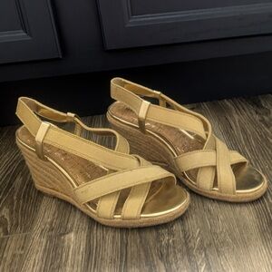Merona Stylish Tan Wedge Sandals